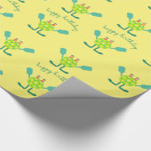 Kindergeburtstag Funny Pickle ball Geschenkpapier (Ecke)