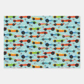 Kindergeburtstag für coole Rennwagen Geschenkpapier Set (Vorderseite 2)