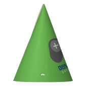 Kindergeburtstag für den grünen Videospielcontroll Partyhütchen (Links)