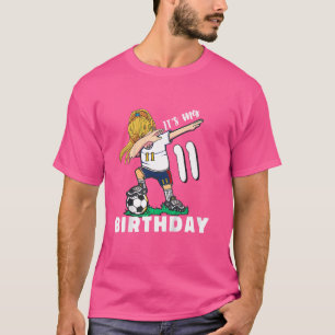 Kindergeburtstag Fußball 11 Jahre alter Fußballsta T-Shirt