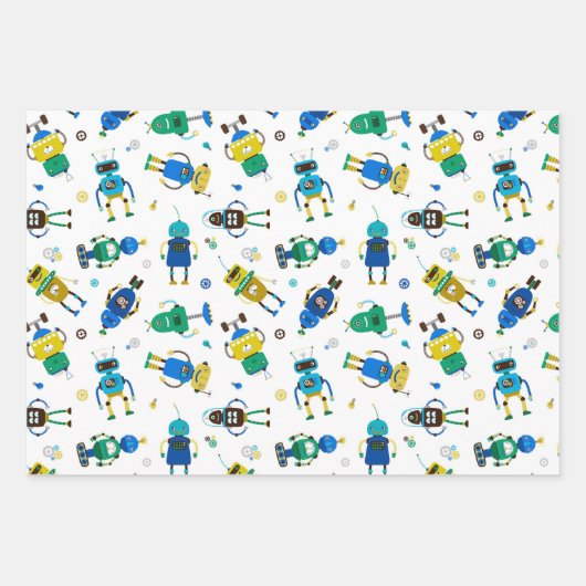 Kindergeburtstag Geschenkpapier Set (Vorderseite 3)