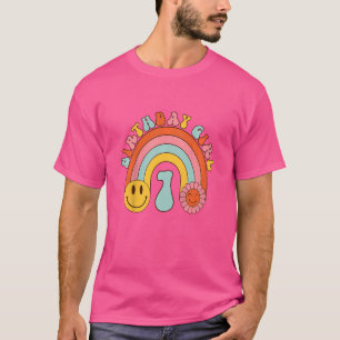 Kindergeburtstag Girl 1 Groovy Retro Thema 1. Gebu T-Shirt