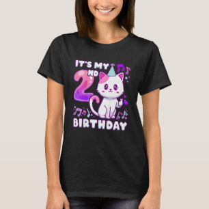 Kindergeburtstag Girl 2 Jahre alt, K-Pop Kätzchen T-Shirt