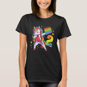 Kindergeburtstag Girl 2 Jahre, Einhorn, Nummer 2 T-Shirt