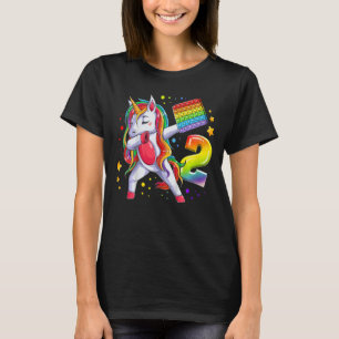 Kindergeburtstag Girl 2 Jahre, Einhorn, Nummer 2 T-Shirt