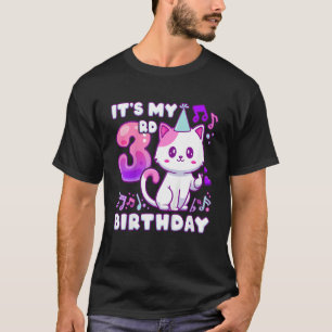Kindergeburtstag Girl 3 Jahre alt, K-Pop Kätzchen  T-Shirt