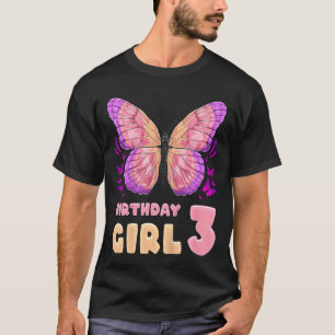 Kindergeburtstag Girl 3 Jahre alter rosafarbener S T-Shirt
