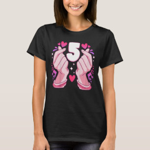 Kindergeburtstag Girl 5 Jahre alt, Herz des K-Pops T-Shirt