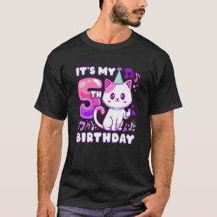 Kindergeburtstag Girl 5 Jahre alt K Pop Kätzchen m T-Shirt