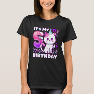 Kindergeburtstag Girl 5 Jahre alt, K-Pop Kätzchen T-Shirt