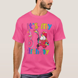 Kindergeburtstag Girl Unicorn 6th i'm 6 Jahre alt  T-Shirt