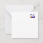 Kindergeburtstag Grußkarte Mitteilungskarte (Rückseite)