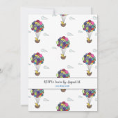 Kindergeburtstag-Heißluftballon Einladung (Rückseite)