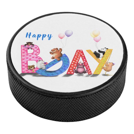 Kindergeburtstag Hockey Puck Happy Bär Party (3/4)