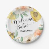 Kindergeburtstag, Honigbiene, Bienengewerbe Pappteller (Vorderseite)