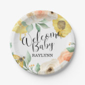 Kindergeburtstag, Honigbiene, Bienenpapier Pappteller (Vorderseite)