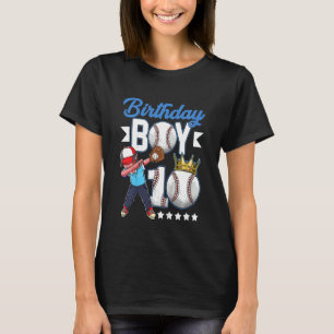 Kindergeburtstag Junge 10 Jahre alte Baseballspiel T-Shirt