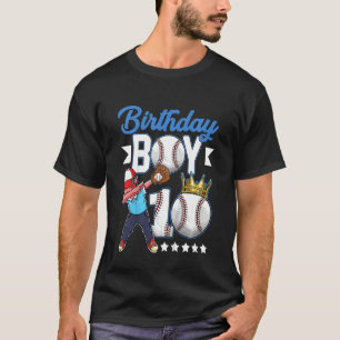 Kindergeburtstag Junge 10 Jahre alte Baseballspiel T-Shirt