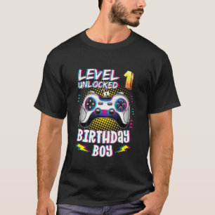 Kindergeburtstag Junge 1 Jahr Jung, Stufe 1 Entspe T-Shirt