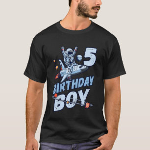 Kindergeburtstag Junge 5 Jahre alte Astronautenflu T-Shirt