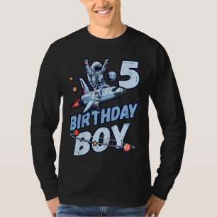 Kindergeburtstag Junge 5 Jahre alte Astronautenflu T-Shirt