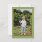 Kindergeburtstag Jungle Safari Tiere für Junge Fot Dankeskarte (Rückseite)