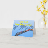 Kindergeburtstag Karte (Gelbe Blume)