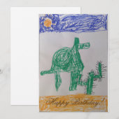 Kindergeburtstag-Karte Einladung (Vorne/Hinten)