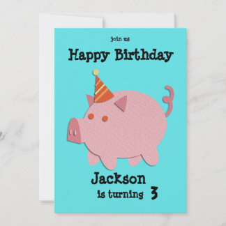 Kindergeburtstag-Karte für ansprechendes tierische Einladung