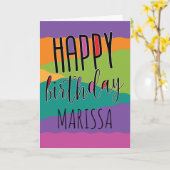 Kindergeburtstag-Karte mit Name Karte (Gelbe Blume)