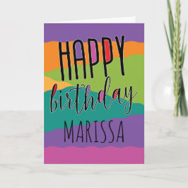 Kindergeburtstag-Karte mit Name Karte