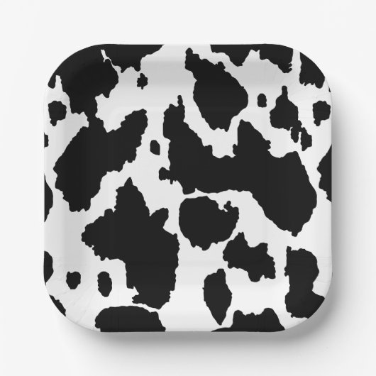 Kindergeburtstag Kuh Ausblenden Pappteller (Vorderseite)