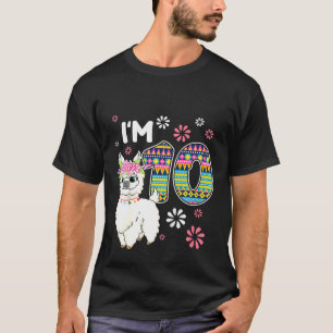 Kindergeburtstag Llama Im 10 Jahre alt Girl Theme T-Shirt