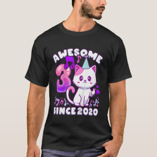 Kindergeburtstag Mädchen 3 Jahre alt, geboren 2020 T-Shirt