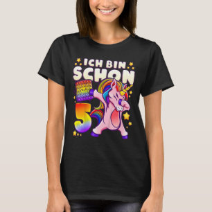 Kindergeburtstag Mädchen 5 Jahre, Einhorn, Pop, G T-Shirt