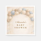 Kindergeburtstag mit Luftballons: Bearly Wait Baby Serviette (Vorderseite)
