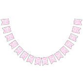 Kindergeburtstag - Muster für Hot Pink-Punkte Wimpelkette (Alle)