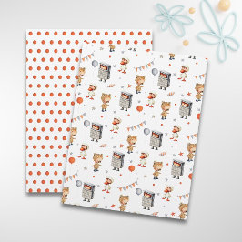 Kindergeburtstag Muster-Scrapbook-Papier