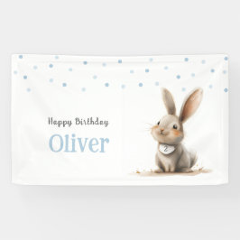 Kindergeburtstag Niedlich Bunny Happy Geburtstag Banner