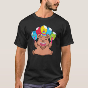 Kindergeburtstag Niedlicher Bärenwald T-Shirt