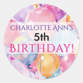 Kindergeburtstag Party Ballon Gefallen Lieferungen Runder Aufkleber