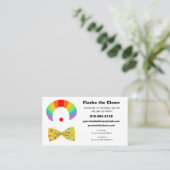 Kindergeburtstag-Party-Clown Visitenkarte (Stehend Vorderseite)