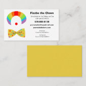 Kindergeburtstag-Party-Clown Visitenkarte (Vorne/Hinten)