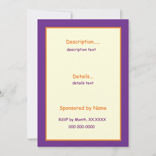 Kindergeburtstag Party Crayon Design Einladung (Rückseite)