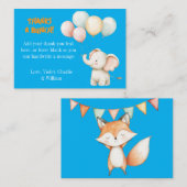 Kindergeburtstag "Party" Dankeschön Karte (Vorne/Hinten)