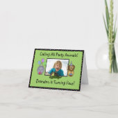 Kindergeburtstag Party Einladung (Vorderseite)