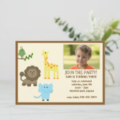 Kindergeburtstag-Party Einladung (Stehend Vorderseite)