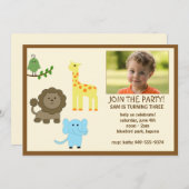 Kindergeburtstag-Party Einladung (Vorne/Hinten)