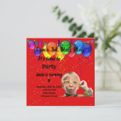 Kindergeburtstag Party Einladung (Stehend Vorderseite)