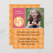 Kindergeburtstag Party Einladung (Vorne/Hinten)